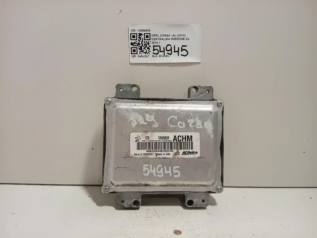 Centralina Iniezione 12695605 Opel Corsa E 2014