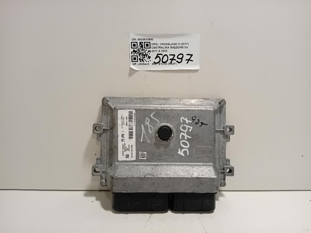 Centralina Iniezione 9830510980 Opel Crossland X 2017
