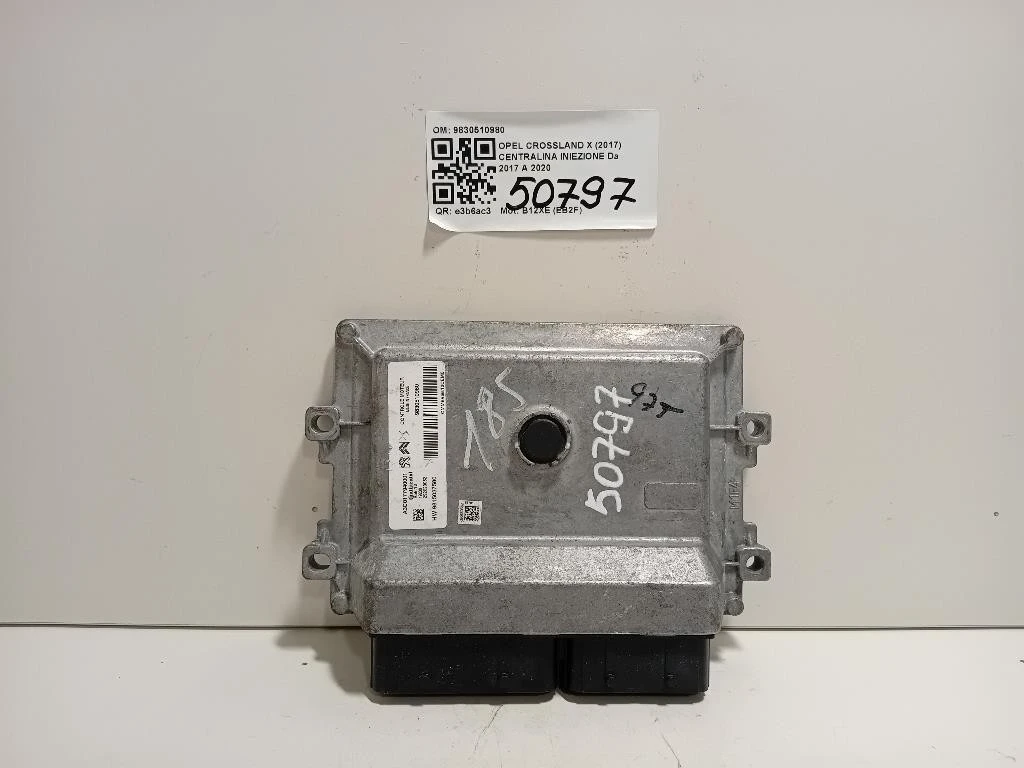Centralina Iniezione 9830510980 Opel Crossland X 2017