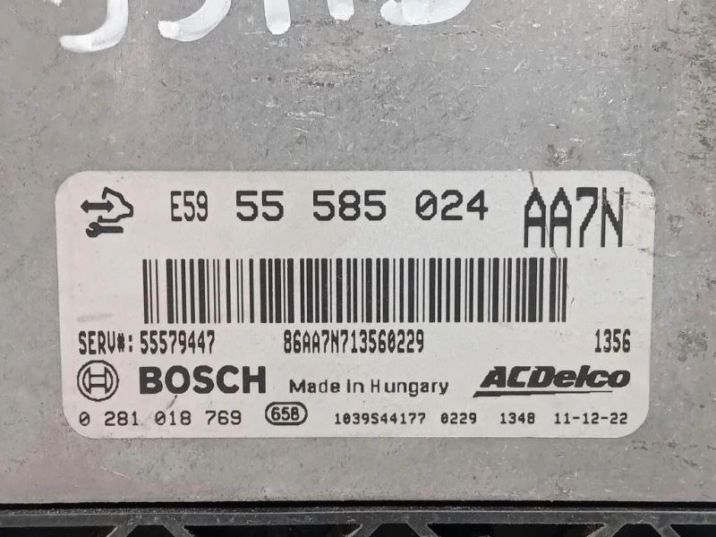 Centralina Iniezione 55585024 Opel Insignia A 2009