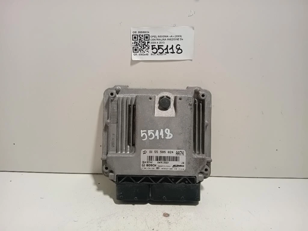Centralina Iniezione 55585024 Opel Insignia A 2009