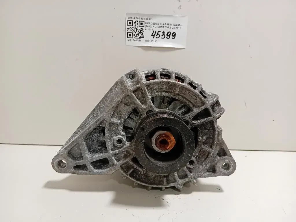 Alternatore A 000 906 33 22 Mercedes Classe B W246 2012