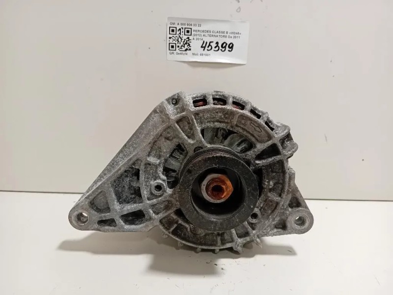 Alternatore A 000 906 33 22 Mercedes Classe B W246 2012