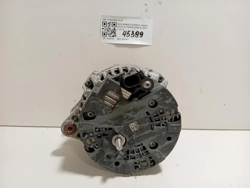 Alternatore A 000 906 33 22 Mercedes Classe B W246 2012