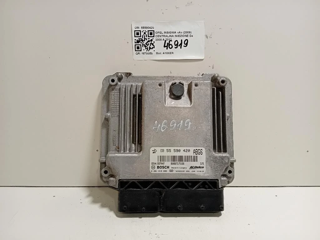 Centralina Iniezione 55590420 Opel Insignia A 2009