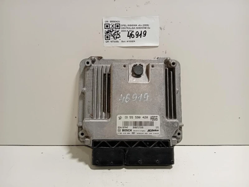 Centralina Iniezione 55590420 Opel Insignia A 2009