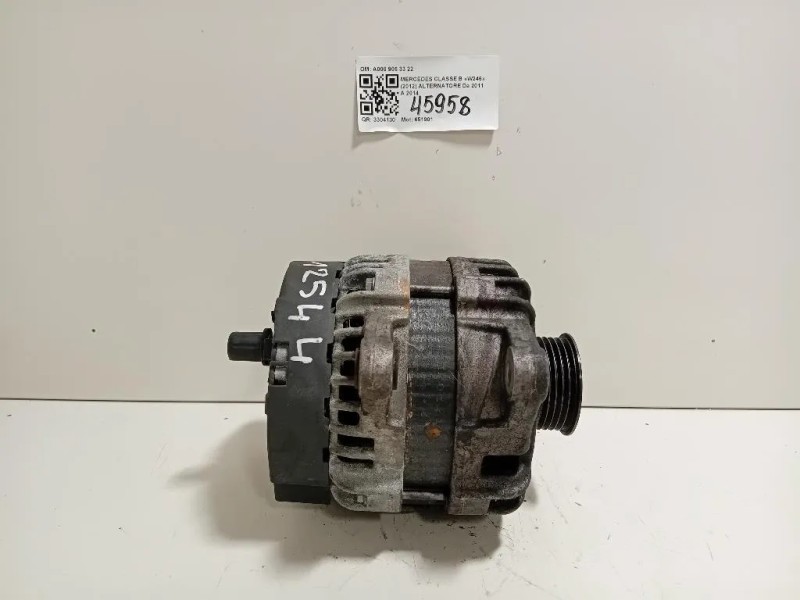 Alternatore A000 906 33 22 Mercedes Classe B W246 2012