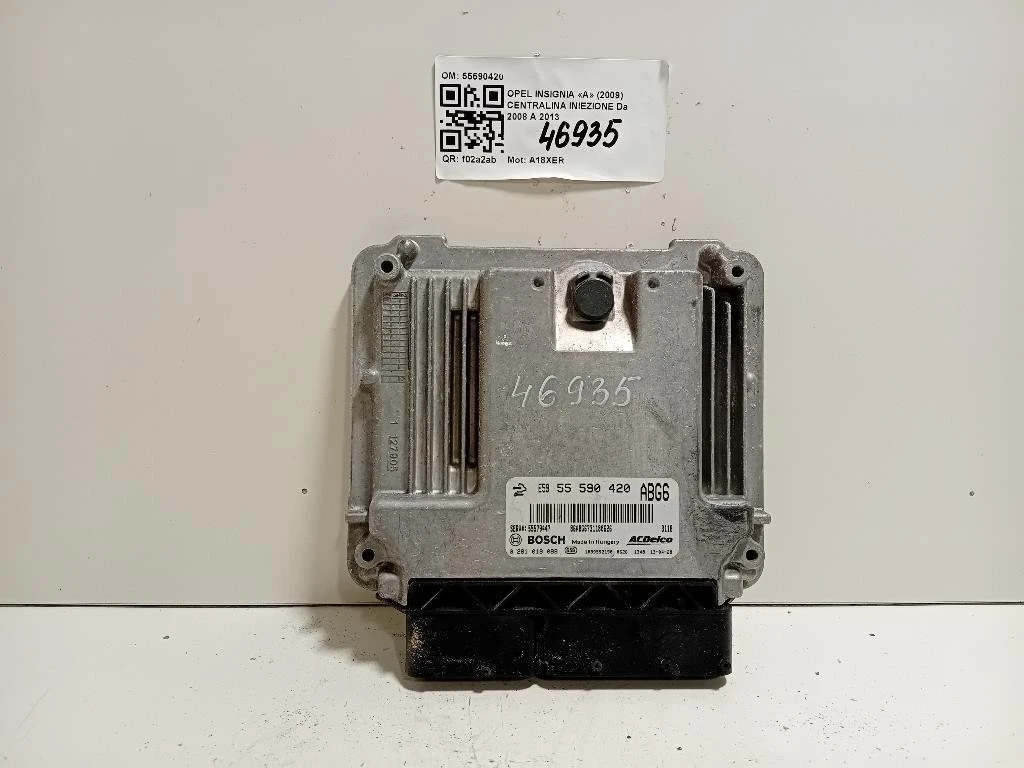 Centralina Iniezione 55590420 Opel Insignia A 2009