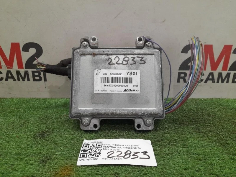 Centralina Iniezione 12632592 Opel Insignia A 2009