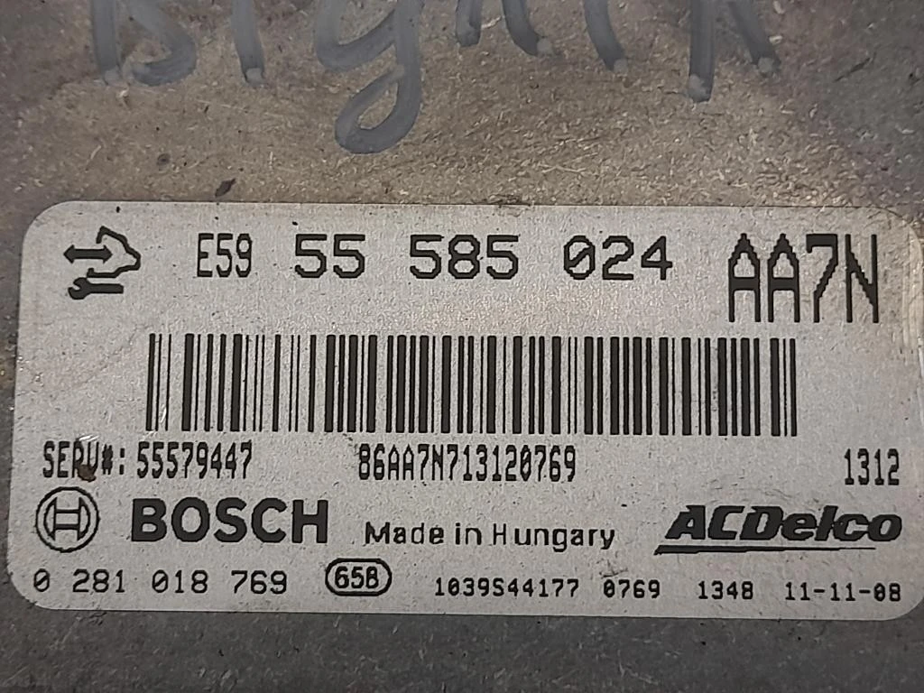 Centralina Iniezione 55585024AA7N Opel Insignia A 2013