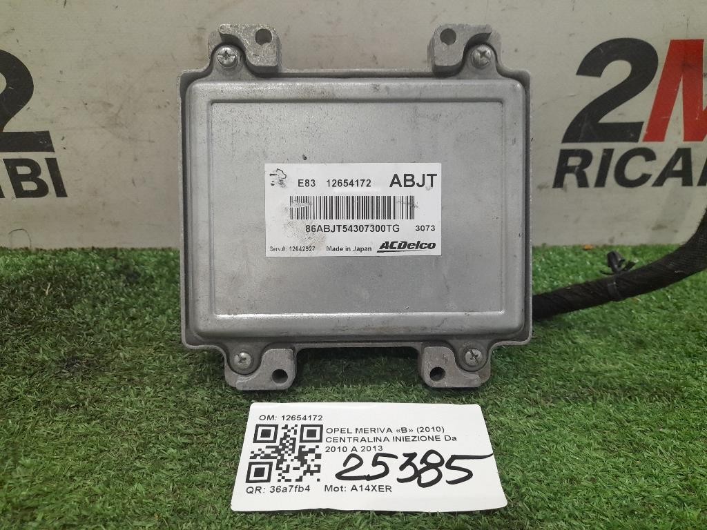 Centralina Iniezione 12654172 Opel Meriva B 2010