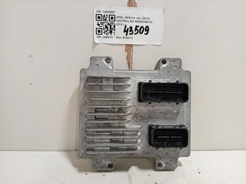 Centralina Iniezione 12639891 MOTORE ECU Opel Meriva B 2014