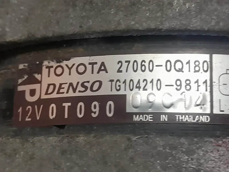 Alternatore 270600Q180 C1-AYGO-108 Toyota AYGO II 2014