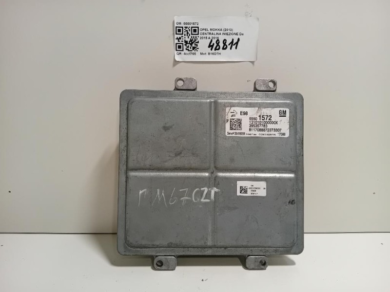 Centralina Iniezione 55501572 Opel Mokka 2013