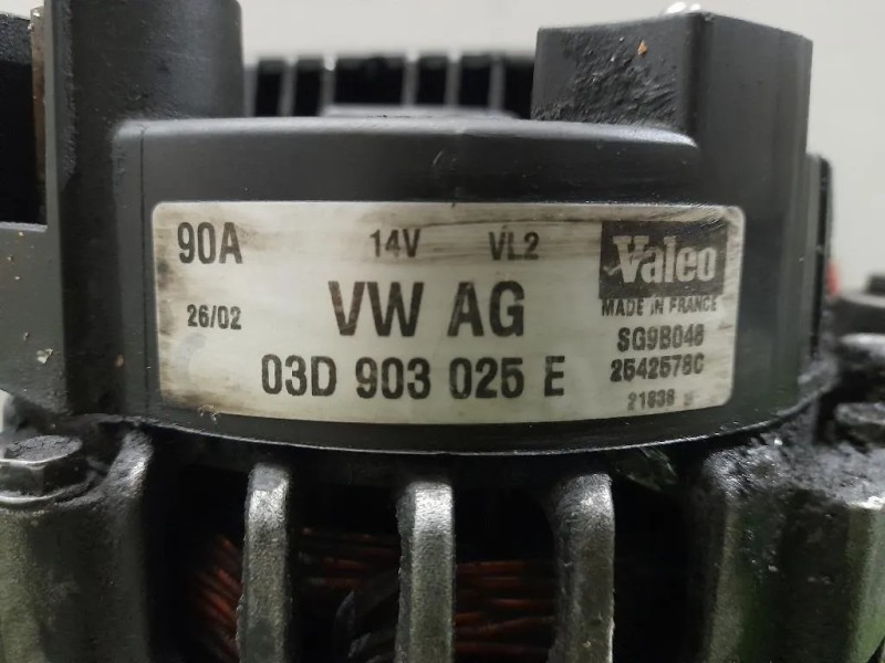 Alternatore 03D903025E Volkswagen POLO IV 2002