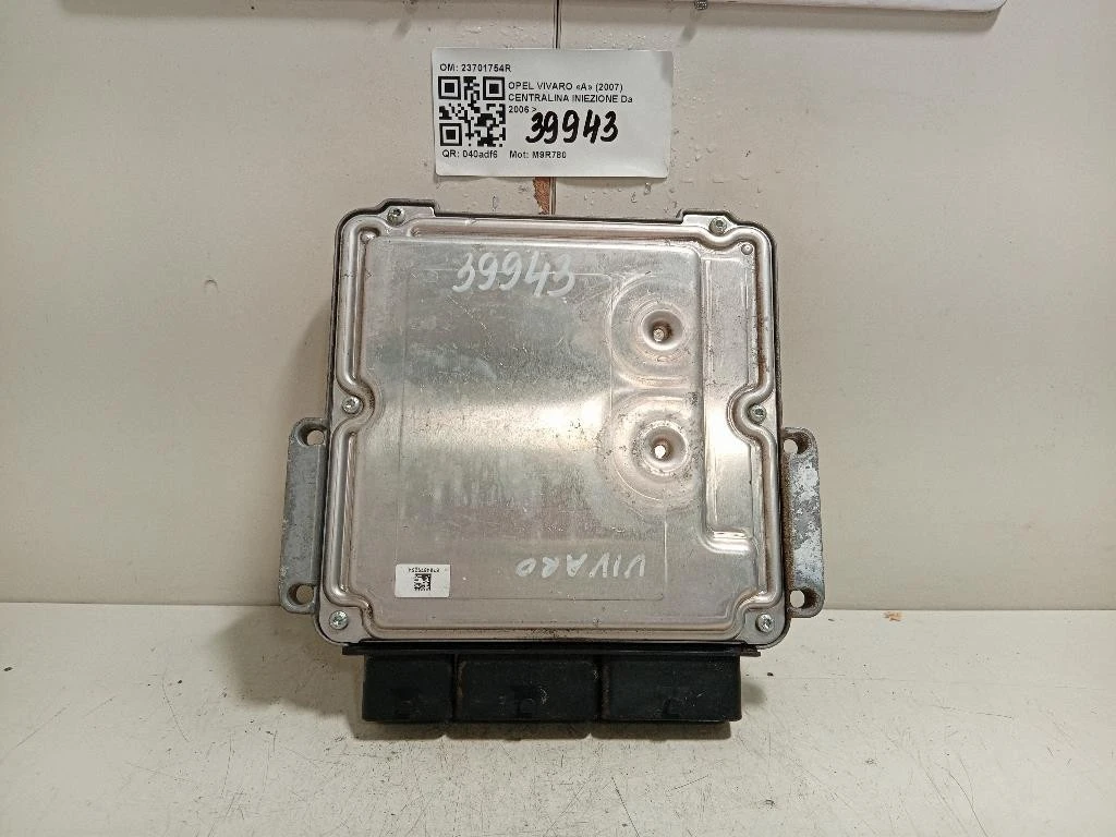 Centralina Iniezione 23701754R Opel Vivaro A 2007