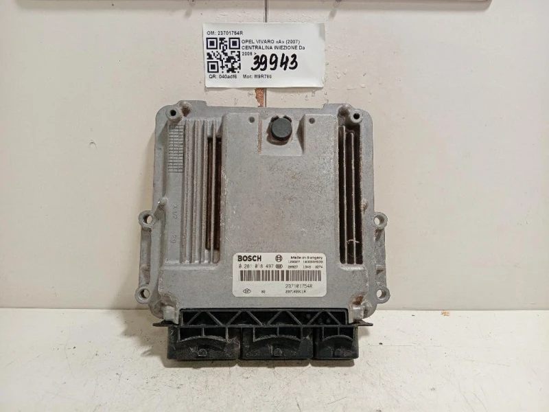 Centralina Iniezione 23701754R Opel Vivaro A 2007