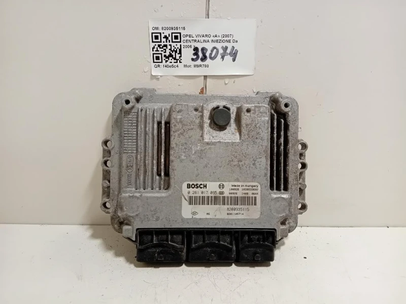 Centralina Iniezione 8200935115 0281017065 Opel Vivaro A 2007