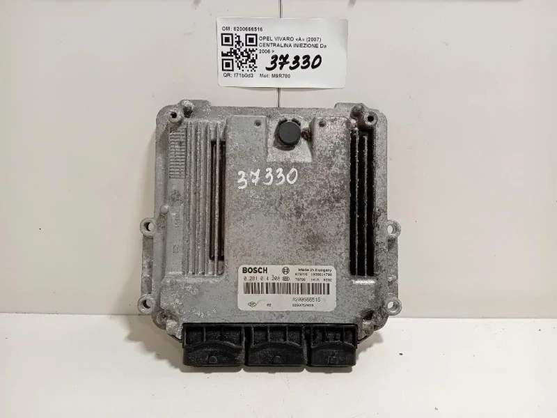 Centralina Iniezione 8200666516 Opel Vivaro A 2007