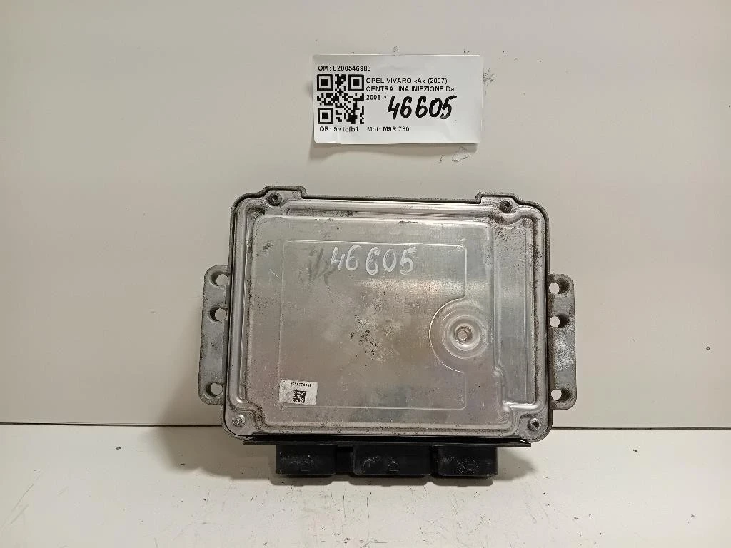 Centralina Iniezione 8200546983 Opel Vivaro A 2007