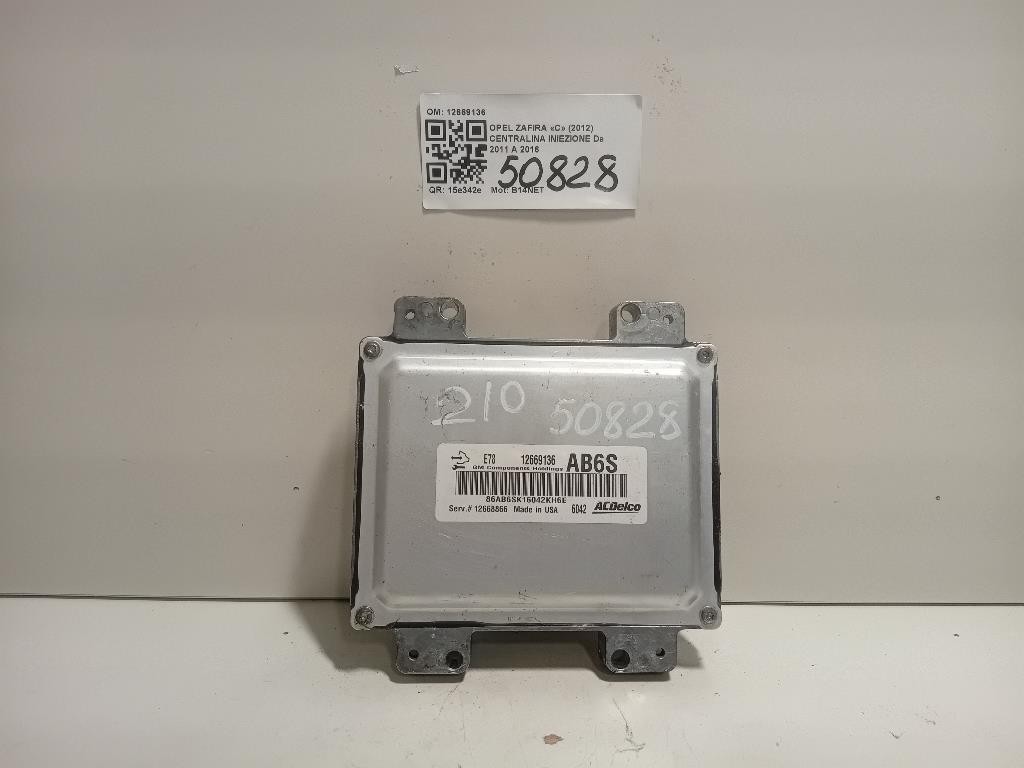 Centralina Iniezione 12669136 Opel Zafira C 2012