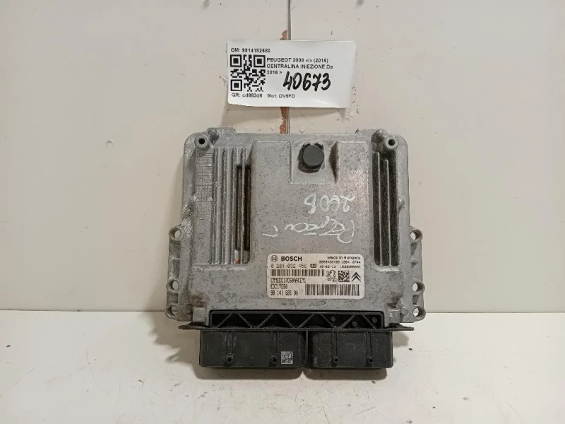 Centralina Iniezione 9814182680 Peugeot 2008 I 2016