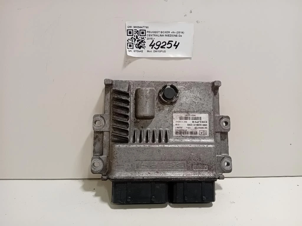 Centralina Iniezione 9809447780 Peugeot Boxer III 2014