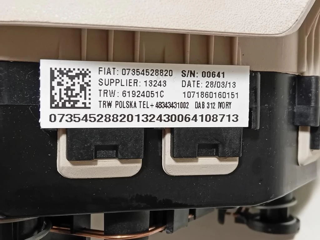 Air-bag Guidatore 07354528820 Fiat 500 II 2015