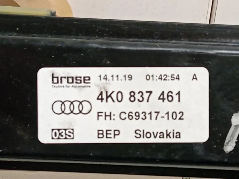 Alzacristallo Porta ANT SX 4K0 837 461 Audi A6 4a5c8 Avant 2018