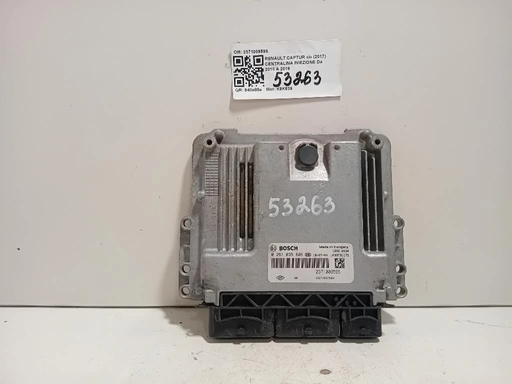Centralina Iniezione 237100959S Renault Captur I 2017