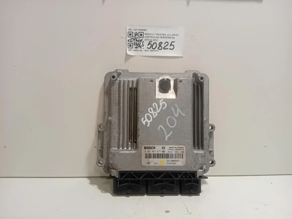Centralina Iniezione 237100899R Renault Master IV 2010