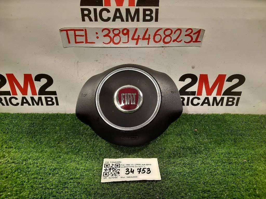 Air-bag Guidatore 735452883 Fiat 500 II 2008
