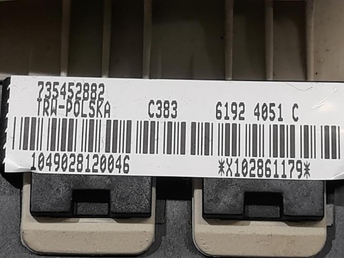 Air-bag Guidatore AIRBAG VOLANTE FIAT 500 735452882 Fiat 500 II 2008