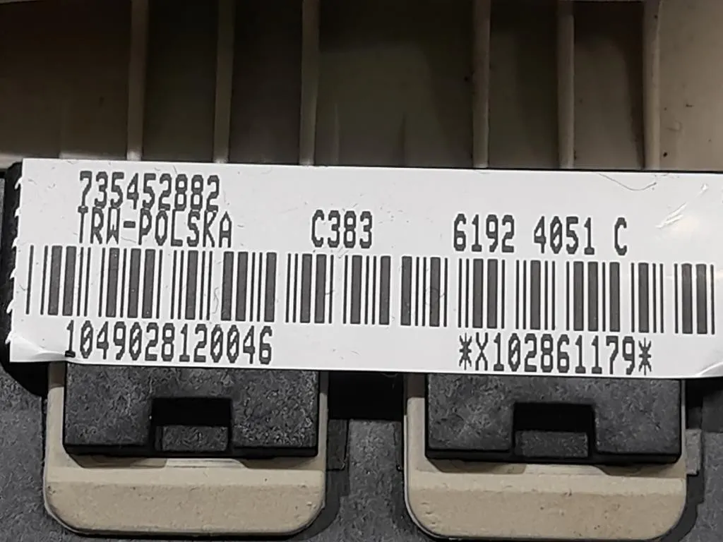 Air-bag Guidatore AIRBAG VOLANTE FIAT 500 735452882 Fiat 500 II 2008