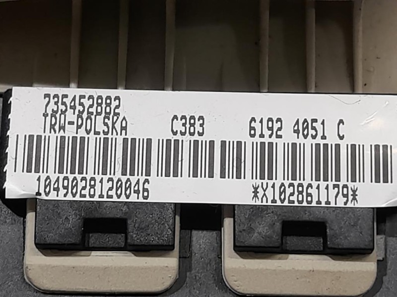 Air-bag Guidatore AIRBAG VOLANTE FIAT 500 735452882 Fiat 500 II 2008