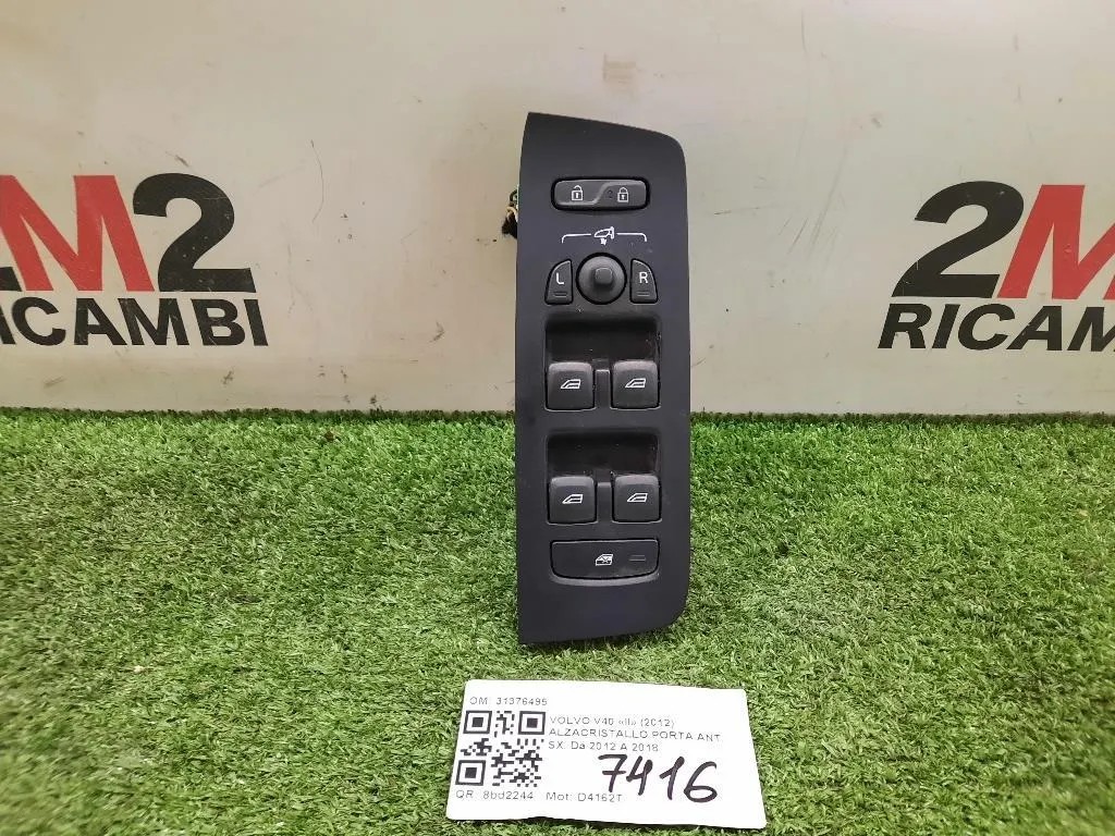 Alzacristallo Porta ANT SX 31376495 Volvo V40 II 2012