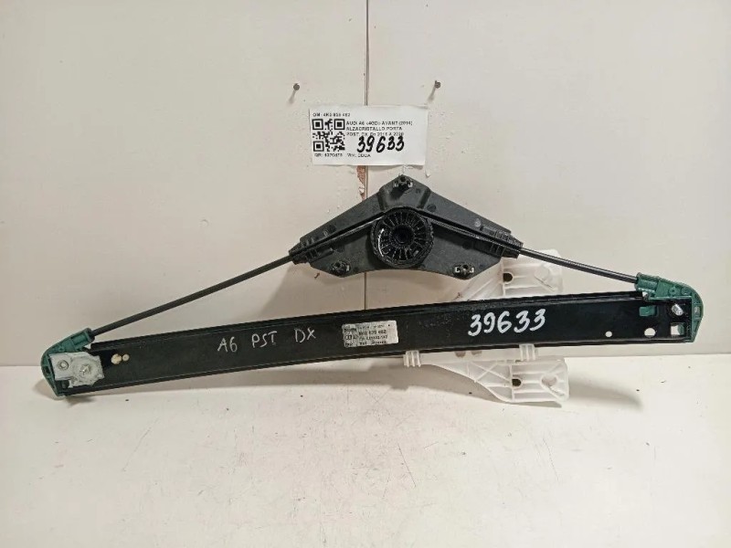 Alzacristallo Porta POST DX 4K0 839 462 Audi A6 4GD Avant 2016