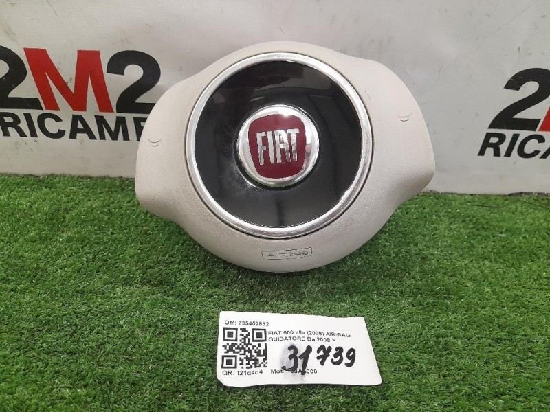Air-bag Guidatore 735452882 Fiat 500 II 2008
