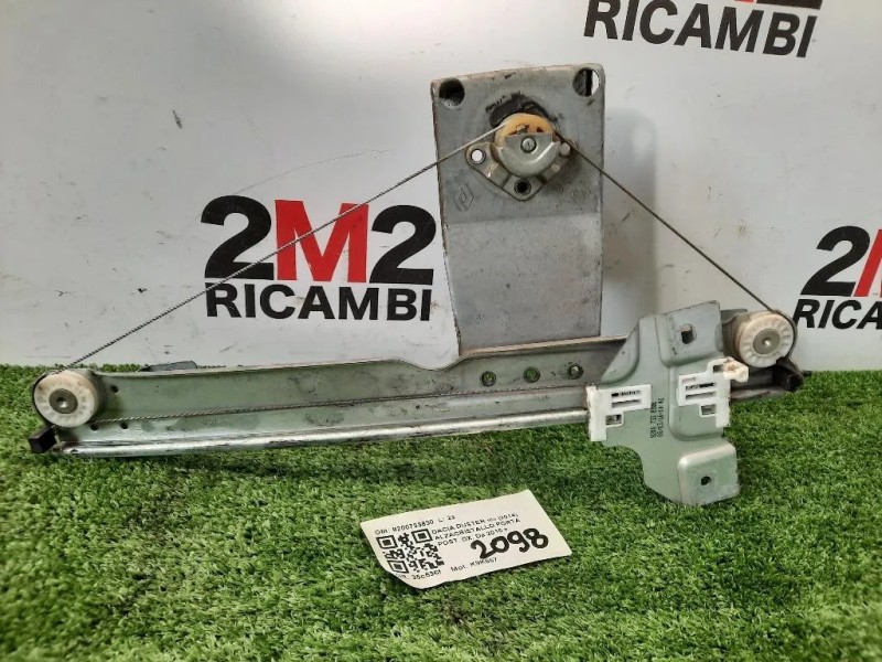 Alzacristallo Porta POST DX 8200733830 Dacia Duster I 2014