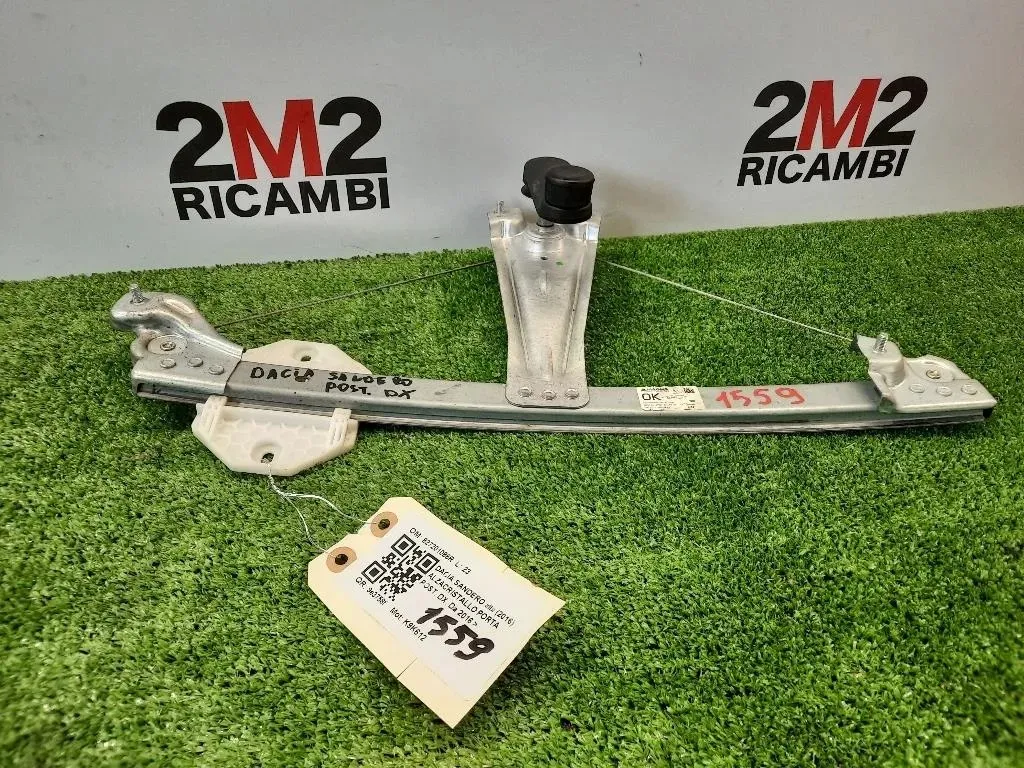 Alzacristallo Porta POST DX 827201086R Dacia Sandero II 2016