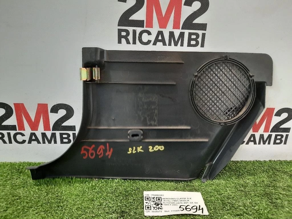 Griglia Altoparlante ANT DX 1706800283 Mercedes Classe SLK R170 1997