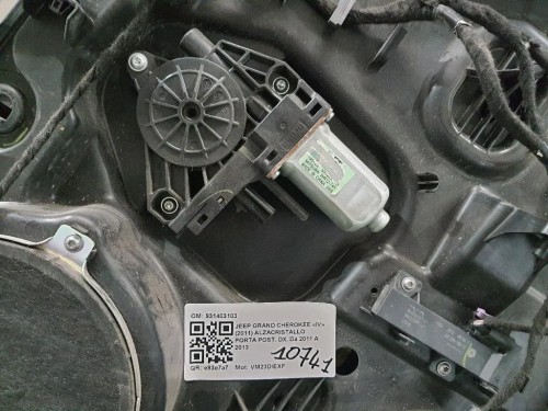 Alzacristallo Porta POST DX 931403103 Jeep Grand Cherokee IV 2011