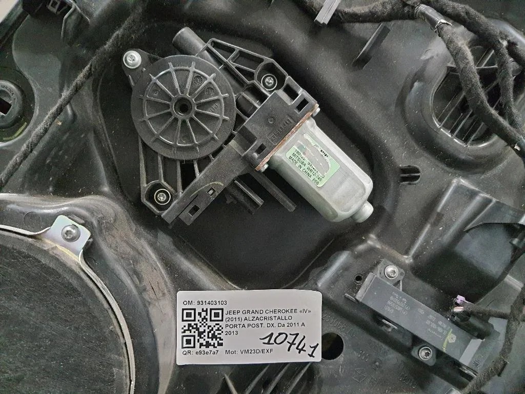 Alzacristallo Porta POST DX 931403103 Jeep Grand Cherokee IV 2011