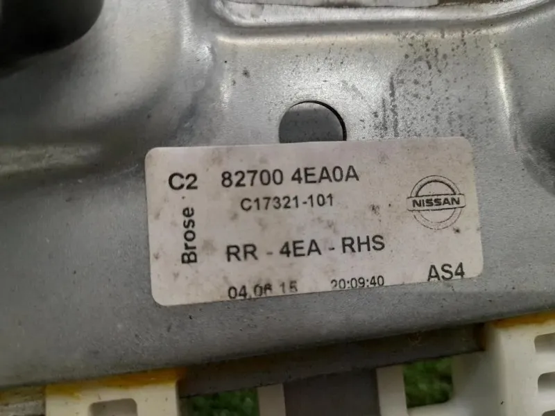 Alzacristallo Porta POST DX 827004EA0A Nissan Qashqai II 2014