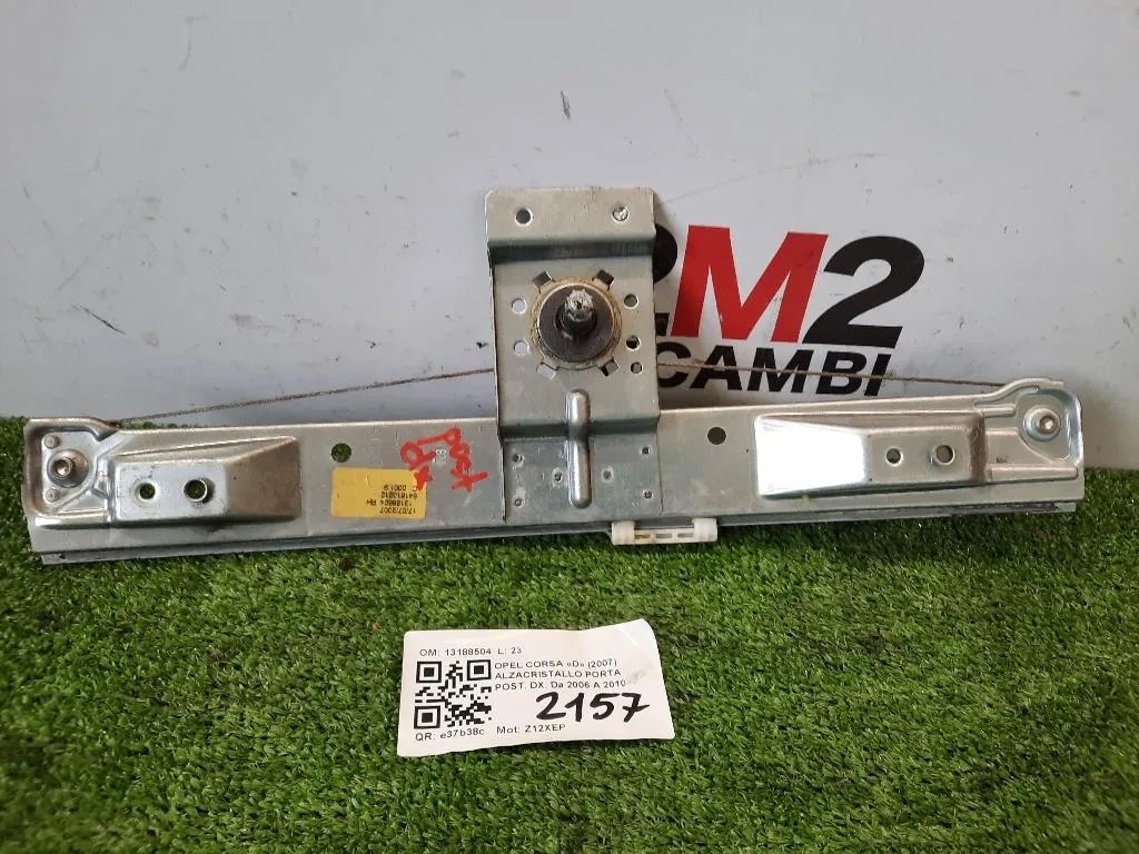 Alzacristallo Porta POST DX 13188504 Opel Corsa D 2007
