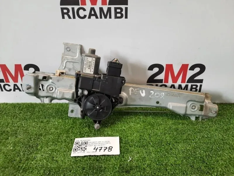 Alzacristallo Porta POST DX 9816402280 Peugeot 208 I 2015