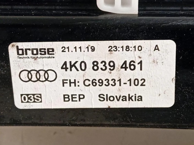 Alzacristallo Porta POST SX 4K0 839 461 Audi A6 4GD Avant 2016