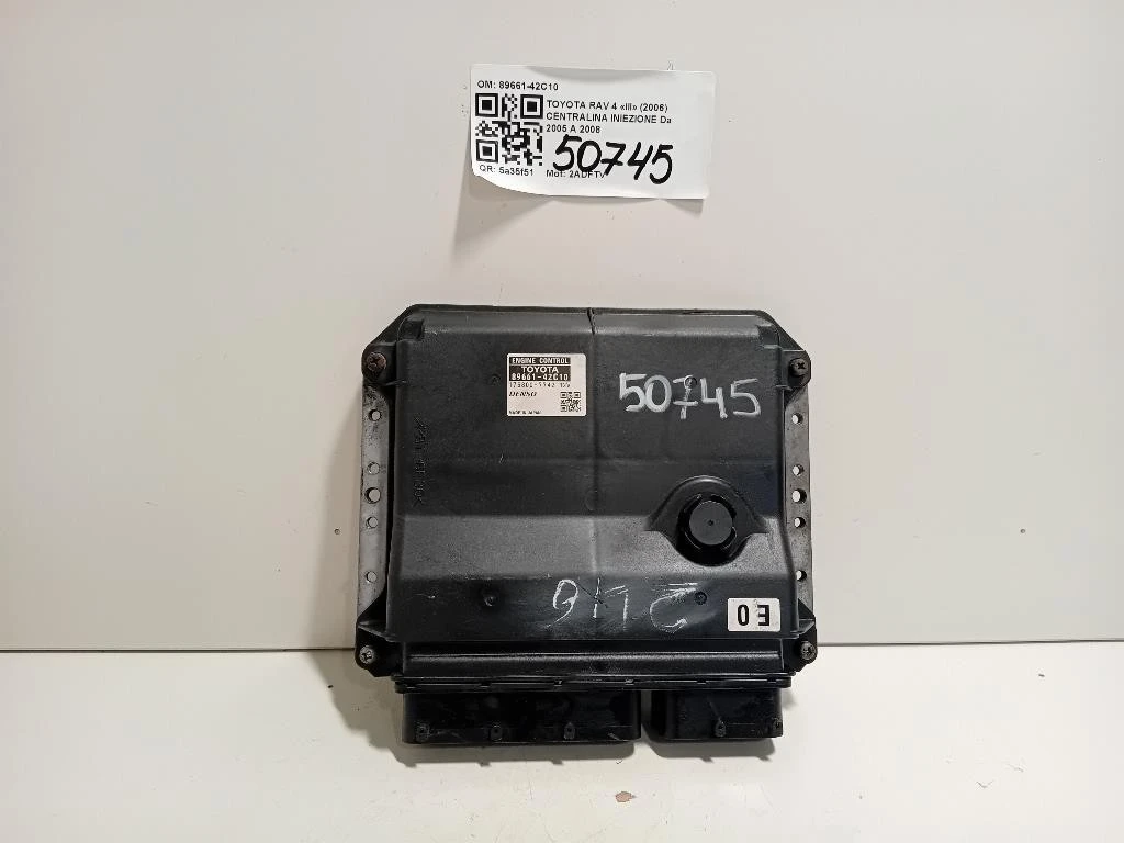 Centralina Iniezione 89661-42C10 Toyota RAV 4 III 2006