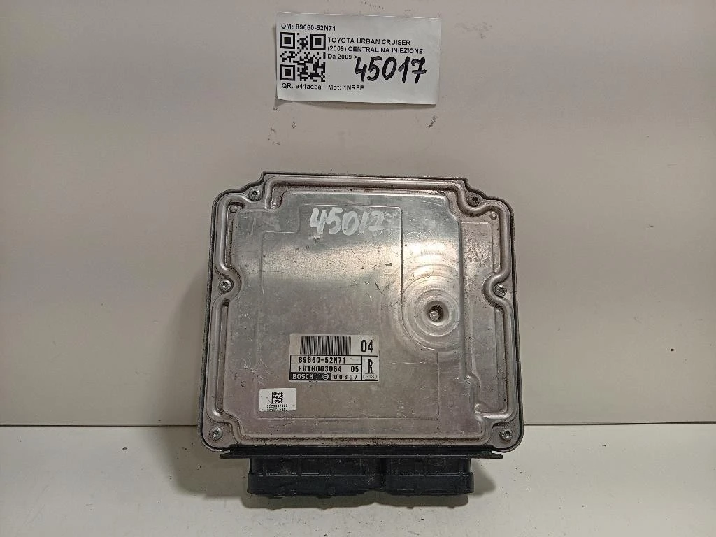Centralina Iniezione 89660-52N71 Toyota Urban Cruiser 2009