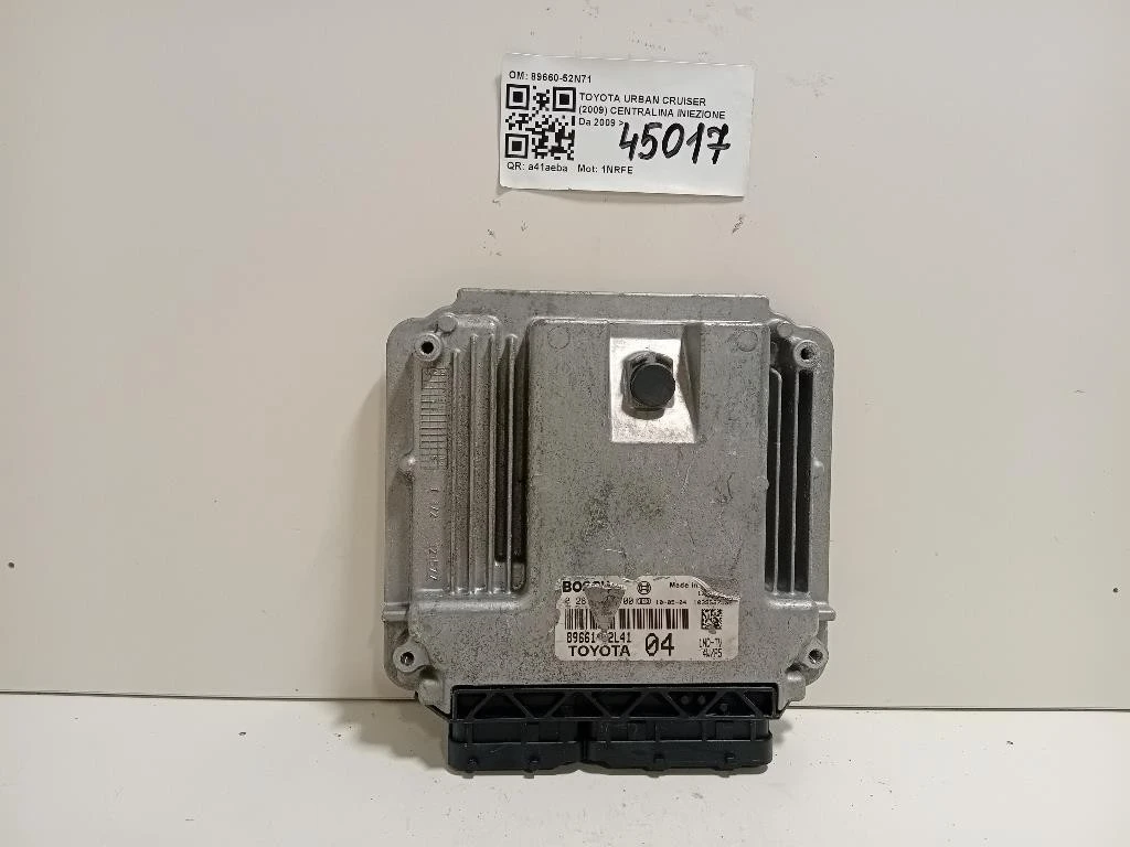 Centralina Iniezione 89660-52N71 Toyota Urban Cruiser 2009